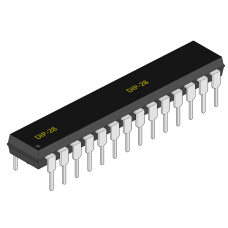 PIC18F2550-I/SP  8 Bit Microcontroller 48 MHz, 32 KB, 2 KB, 28 Pins, DIP