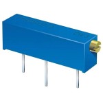 Potentiometer; Multi Turn; Horizontal Mount; 100K Ohm; ±10%; 0,75W; Linear; Rotary; THT;